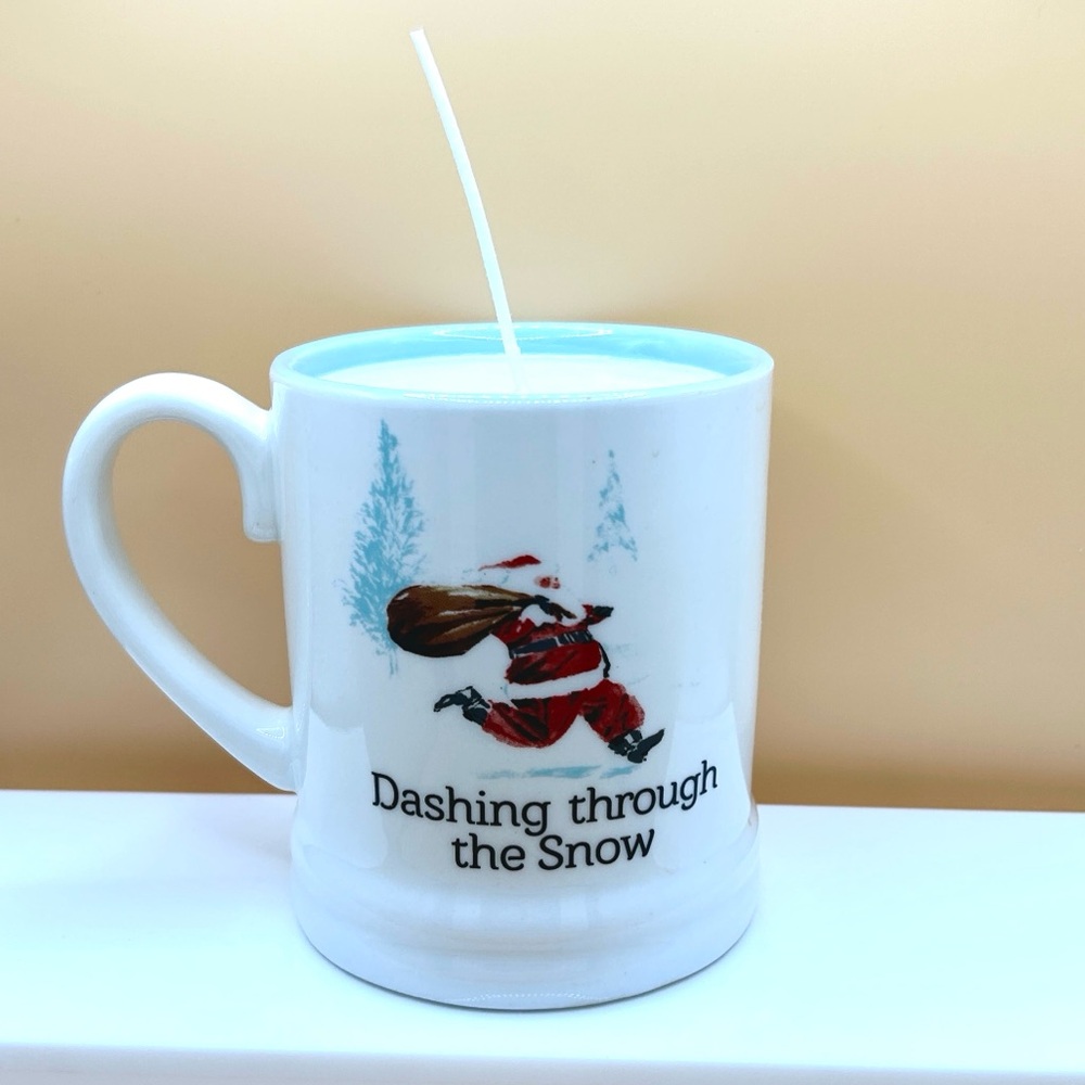 Santa mug candle Coffee Cream